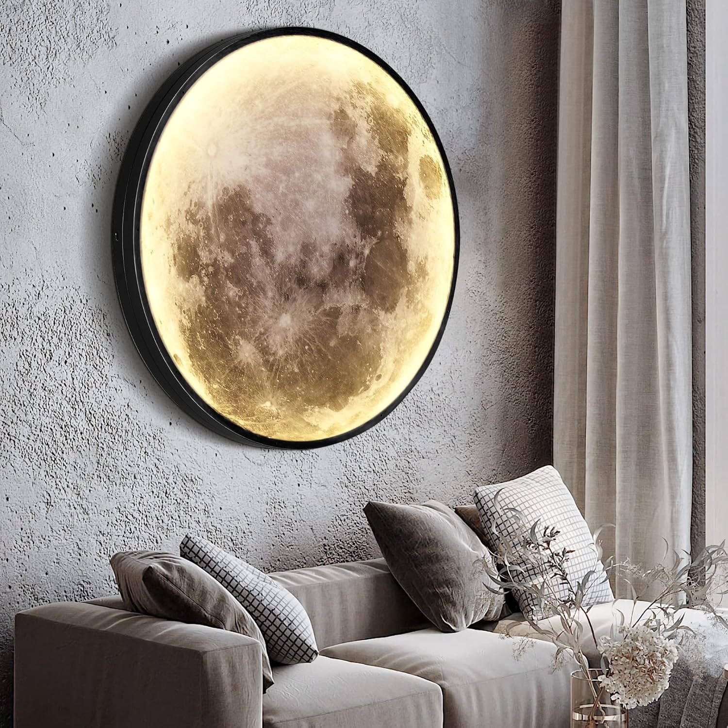 Dimmable Moon Wall Light