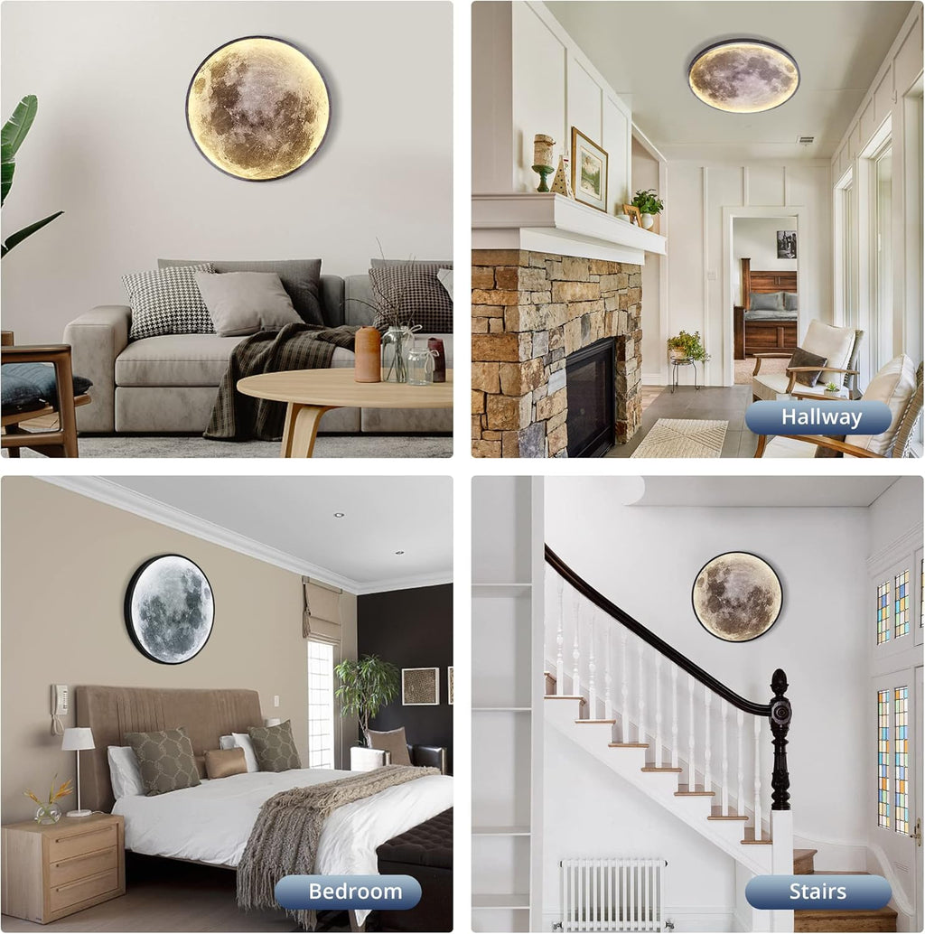 Dimmable Moon Wall Light