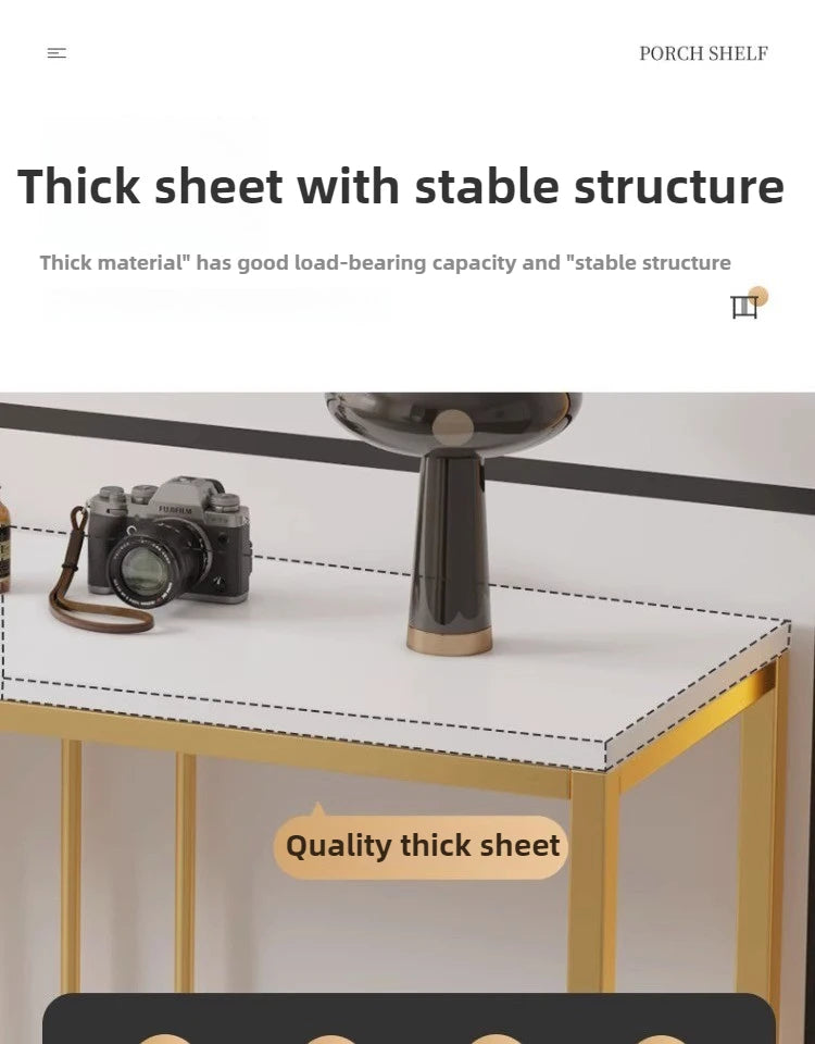Modern Home Console Table High-looking and Light Luxury Storage Display Shelf Narrow Table for Hallway Entryway Living Room