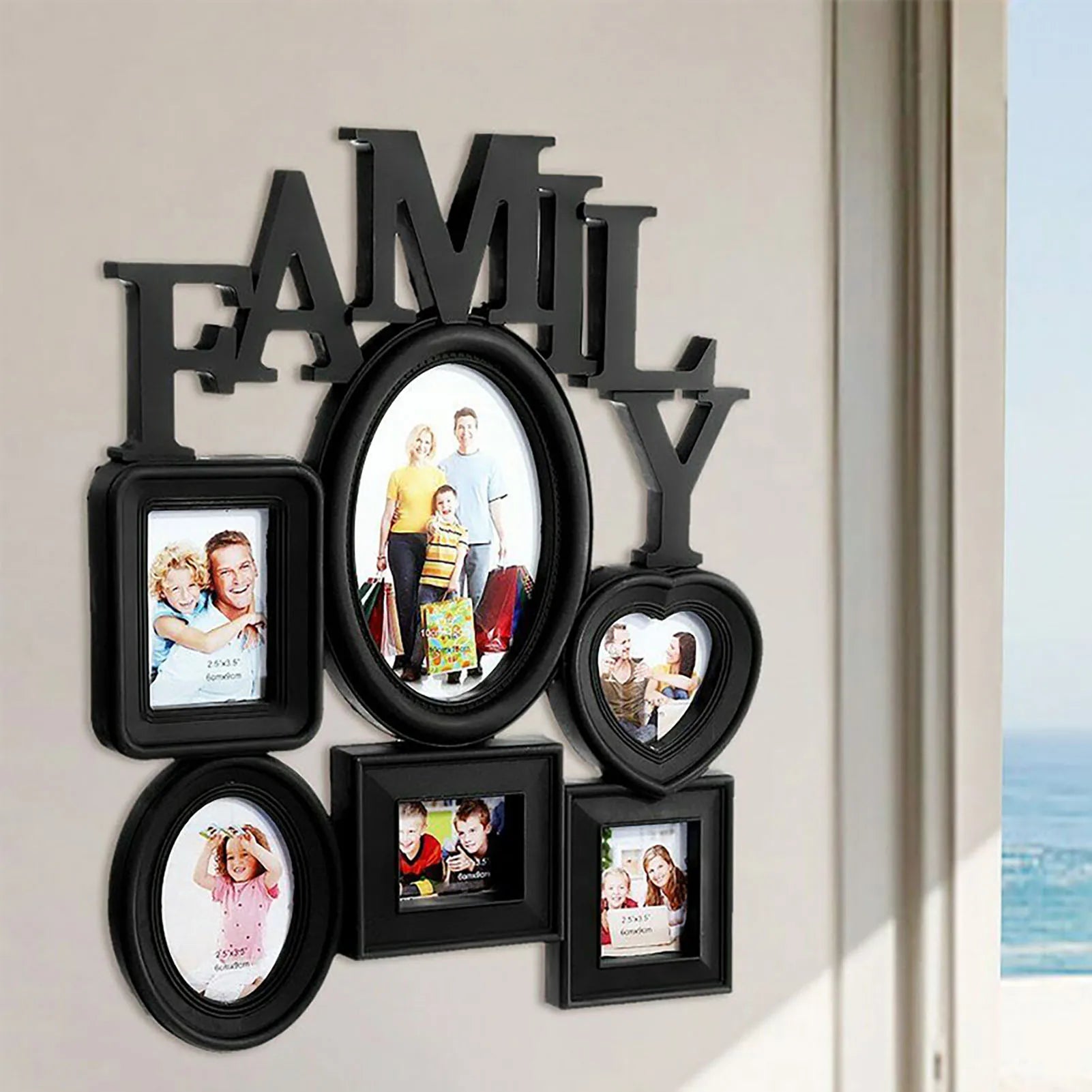 30*37cm Family Photo Frames Wall Hanging  Easy Installation Modern Minimalist Frame for Photo Picture Display Use