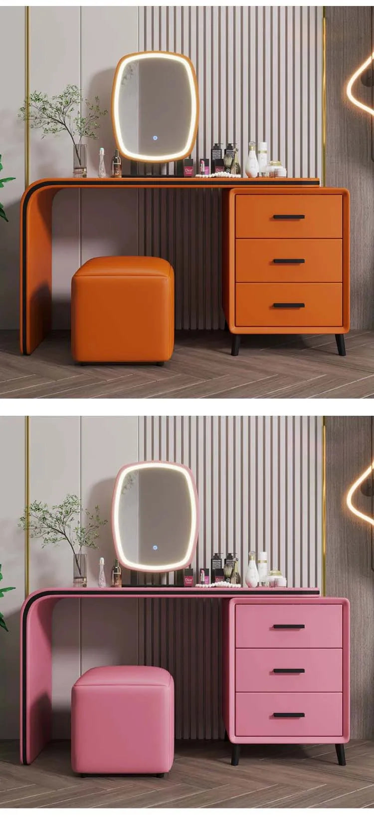 Home Furniture High Quality Dressing Table Modern Luxury Makeup Table Bedroom Minimalist Storage Integrated Dressing Table