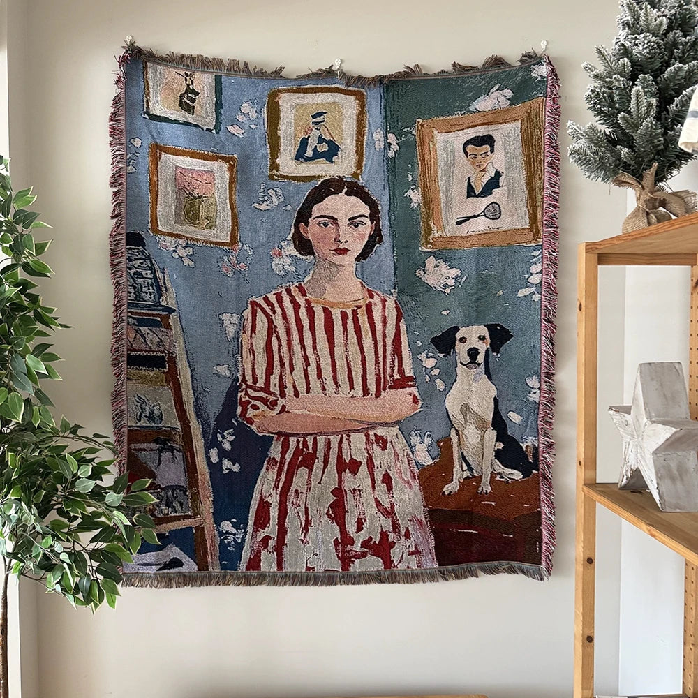 Casual Blankets Bed Decoration Woman Henri Matisse Carpet Sofa Sofa Blanket Throw Blankets Leisure Rug Single Tapestry drop ship