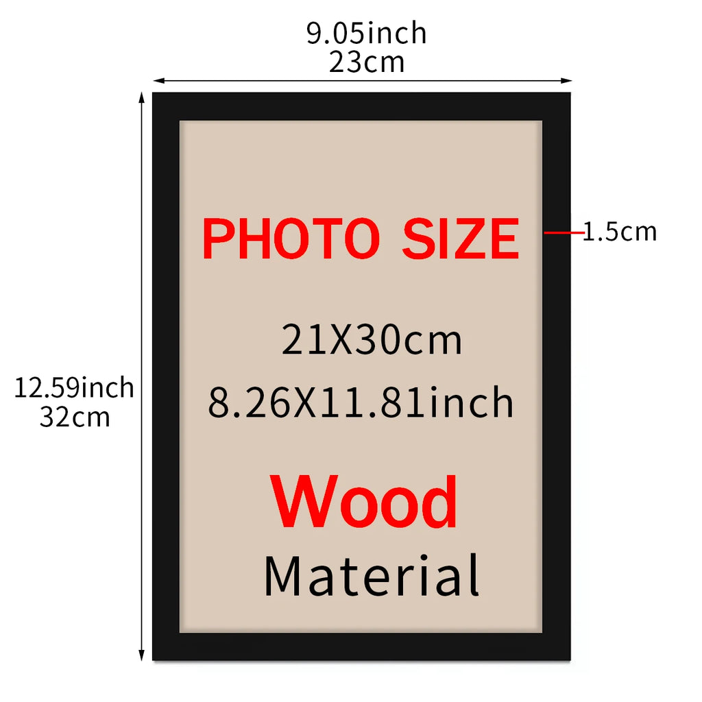 1pc wall gallery photo frame 21x30cm 30X40cm photo frame desktop or wall installation frame photo commemorative gift decoration