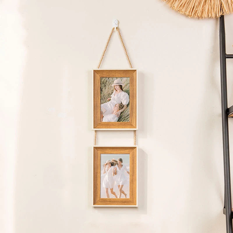 Collage Picture Frames,Hanging Photo Frame Set Display Vertical 5/6/7/8 inch Pictures Photo Postcard for Home Office Wall Decor