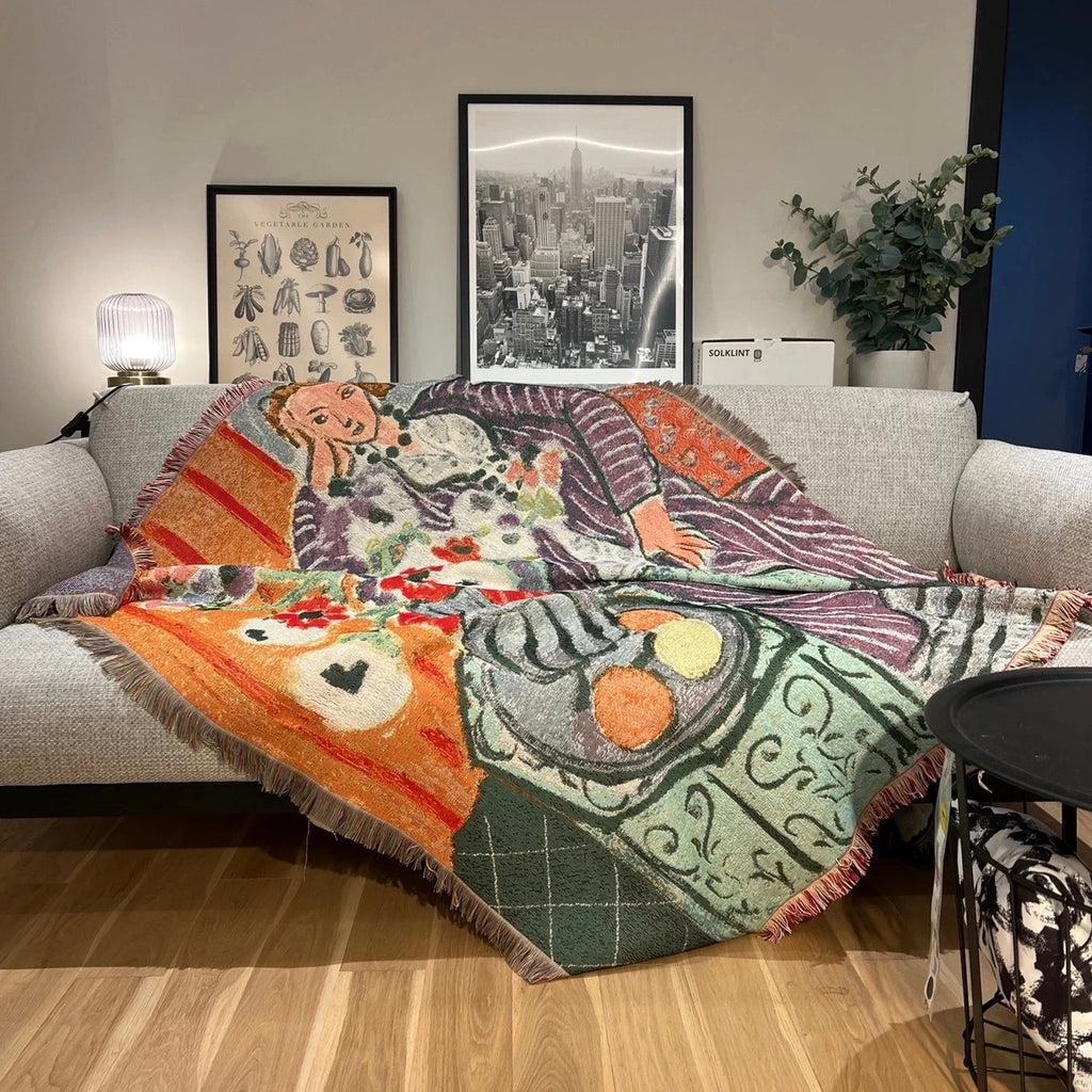 Casual Blankets Bed Decoration Woman Henri Matisse Carpet Sofa Sofa Blanket Throw Blankets Leisure Rug Single Tapestry drop ship