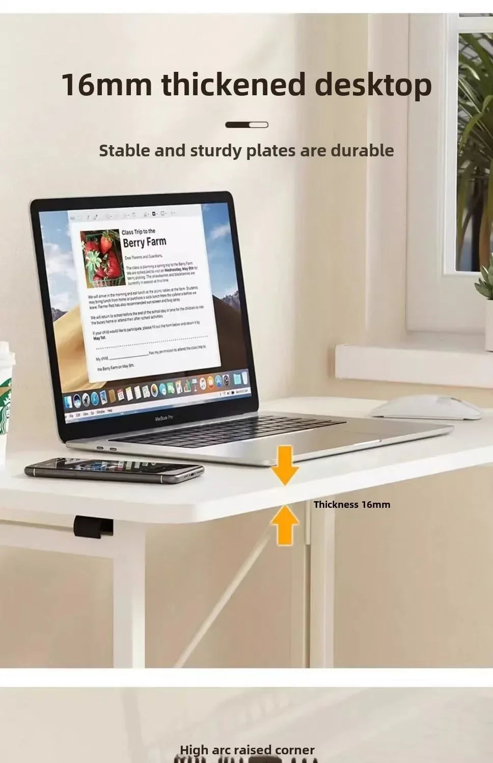 Home Foldable Table Small Portable Version No Installation Table Foldable and Movable Rectangular Space Saving Version