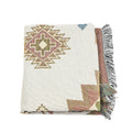 Bohemian Style Throw Blanket Multi Purpose Cozy Design for Sofa Camping Picnic Bed Runner Nap and Leisure
