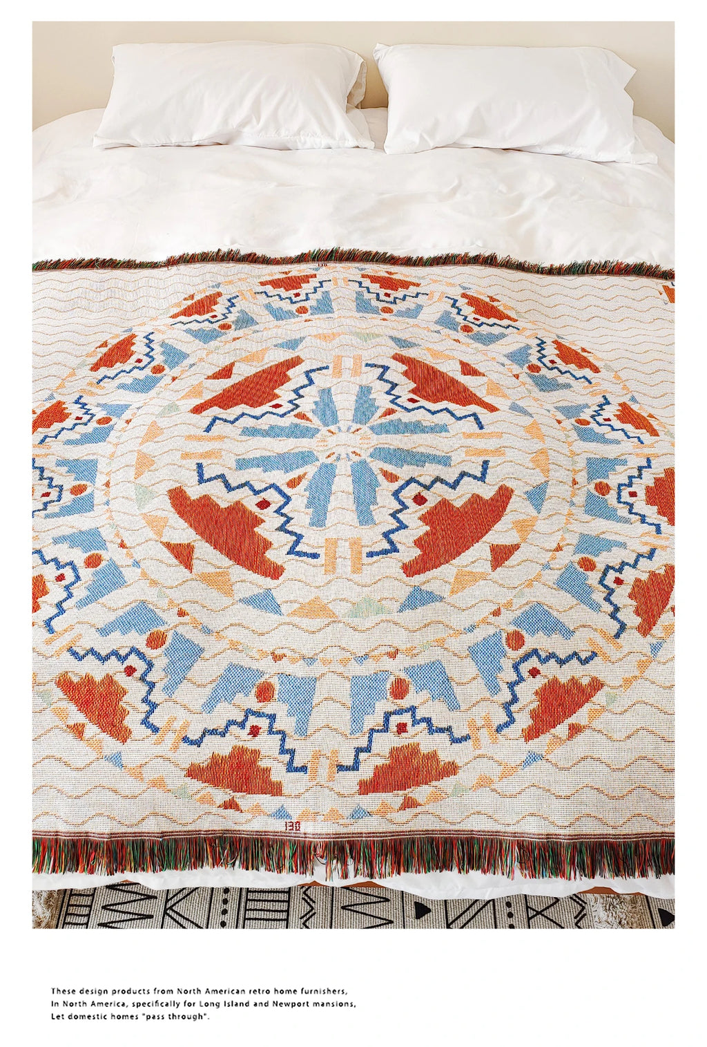 Bohemian Theme Throw Blanket for Home Decor and Outdoor Activities Bed Plaid Blankets & Throws Sofa Bedspread, Sofa cover