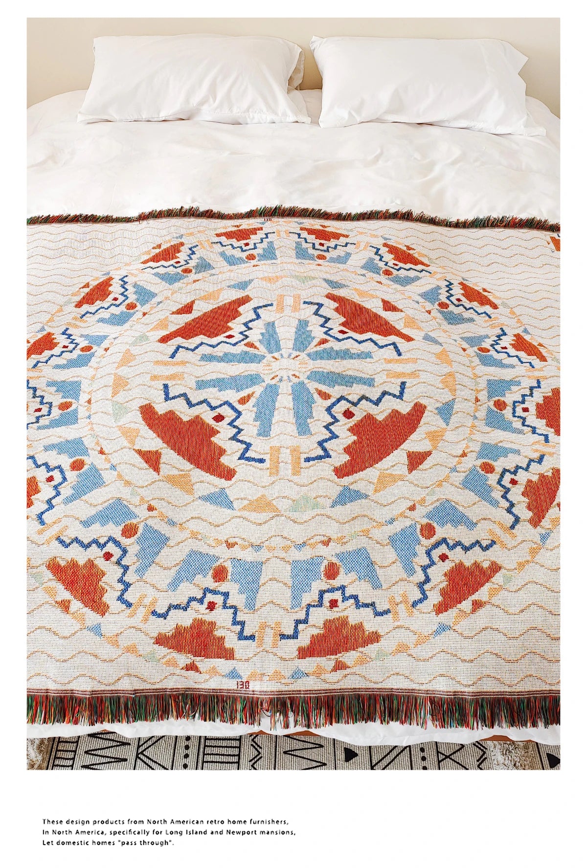 Bohemian Theme Throw Blanket for Home Decor and Outdoor Activities Bed Plaid Blankets & Throws Sofa Bedspread, Sofa cover