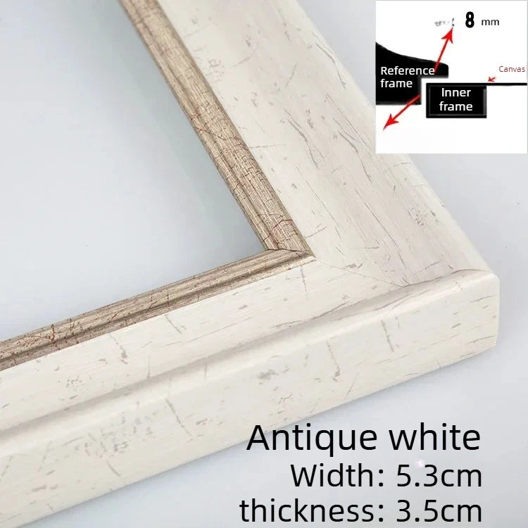 Elegant Luxury Frame European Art Gallery Antique Gravel Poster Frame Picture Vintage Wall Panels Cadre Photo Mural Home Decor