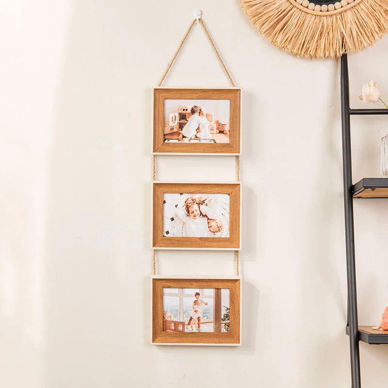 Collage Picture Frames,Hanging Photo Frame Set Display Vertical 5/6/7/8 inch Pictures Photo Postcard for Home Office Wall Decor
