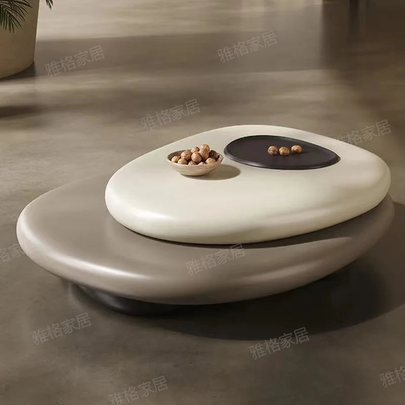 Designer Rotate Coffee Tables Hallway Bistro Irregular Luxury Tea Tables Hospitality Space Saving Table Basse Home Decorations