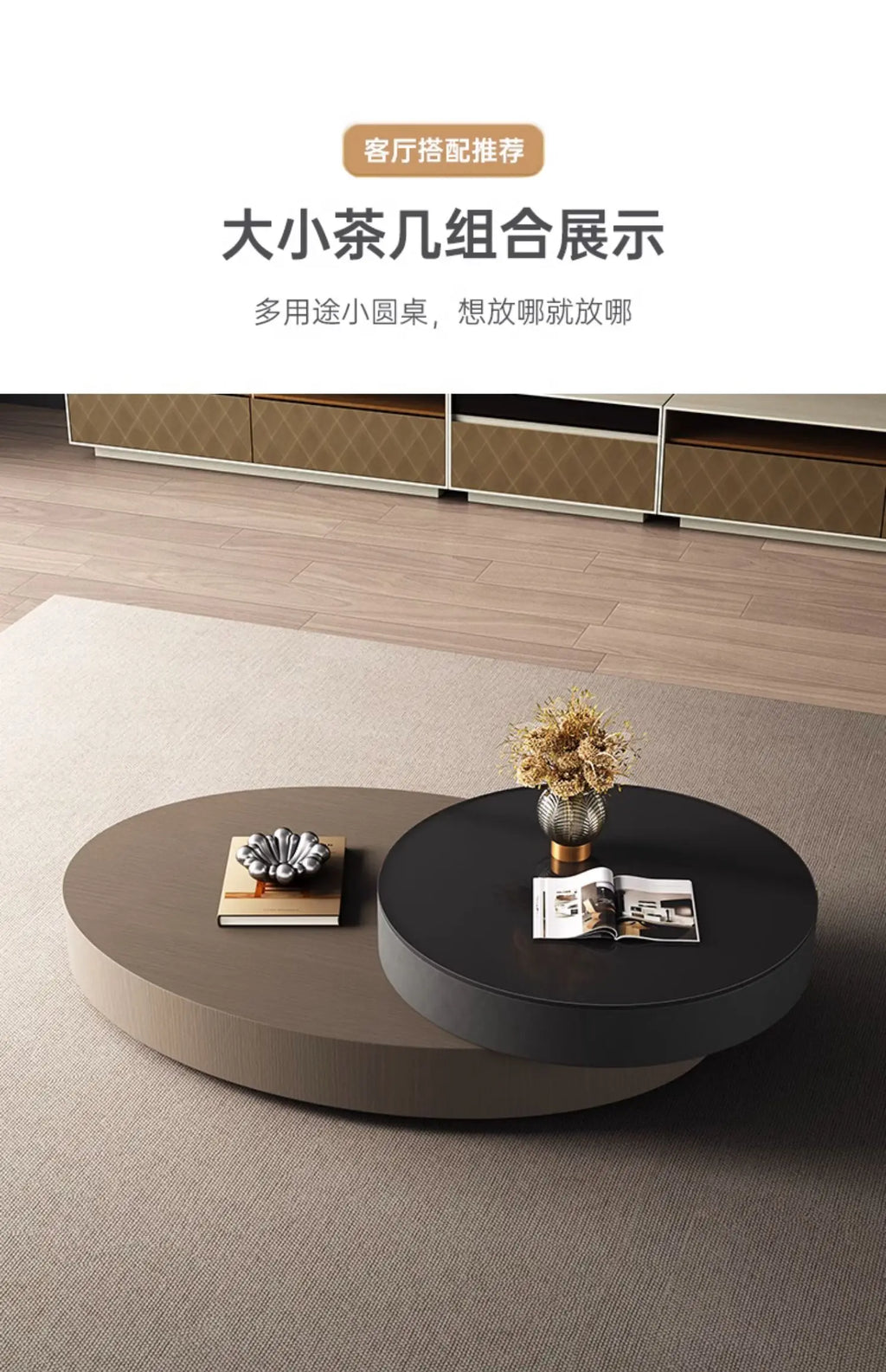 Design Luxury Coffee Table Living Room Storage Minimalist Books Tables Rotate Modern Mesa De Centro De Sala Home Furniture