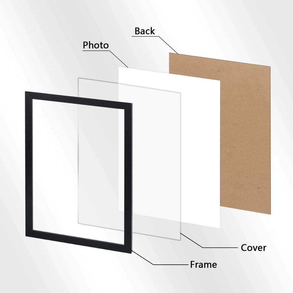 1pc wall gallery photo frame 21x30cm 30X40cm photo frame desktop or wall installation frame photo commemorative gift decoration
