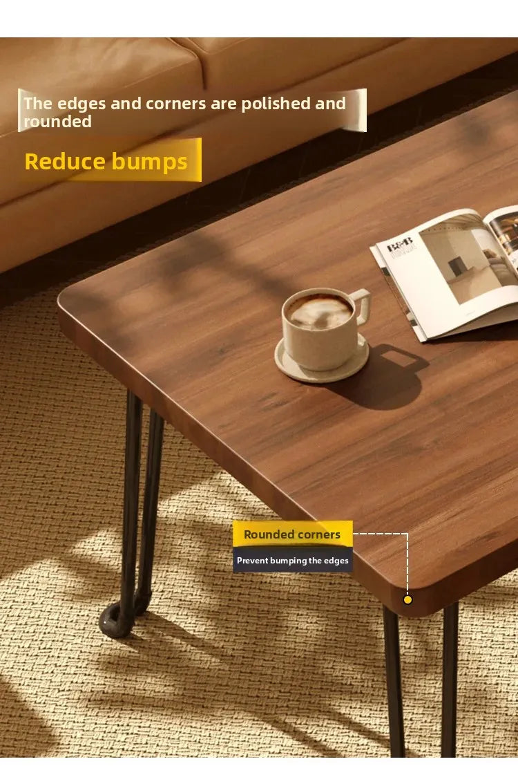 Modern Simple Foldable Dining Table Home Living Room Portable Rectangular Study Table for Small Apartment Bedroom Balcony