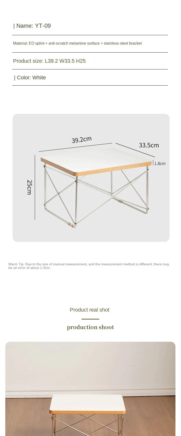 Coffee Table Ins Scandinavian Small Household Sofa Corner Table Living Room Antique Side Table White Household Small Table