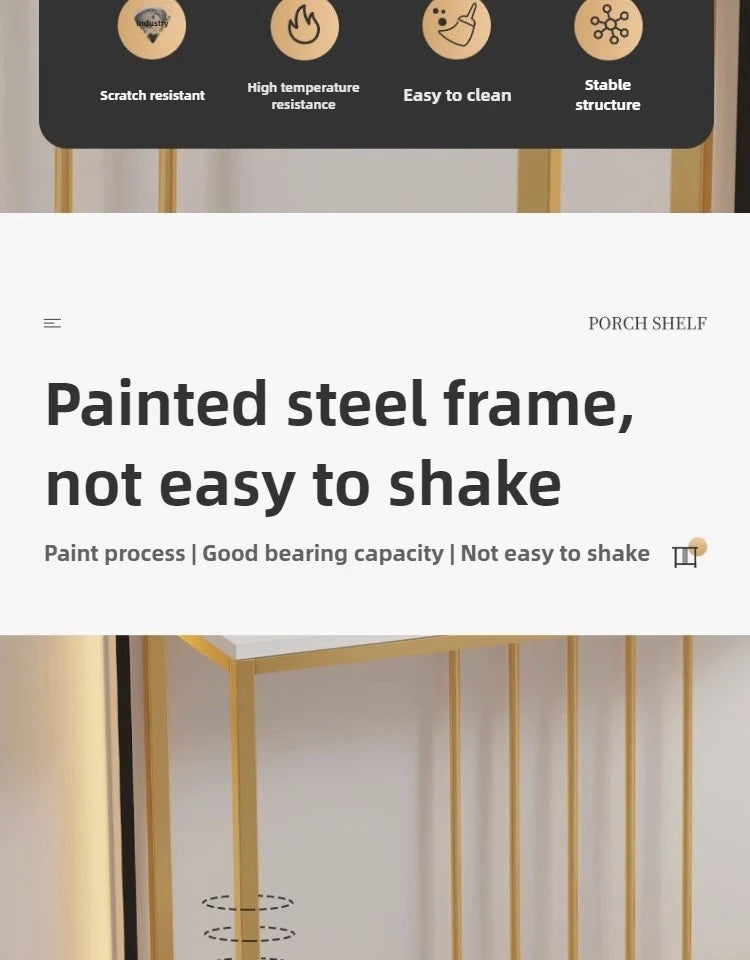 Modern Home Console Table High-looking and Light Luxury Storage Display Shelf Narrow Table for Hallway Entryway Living Room