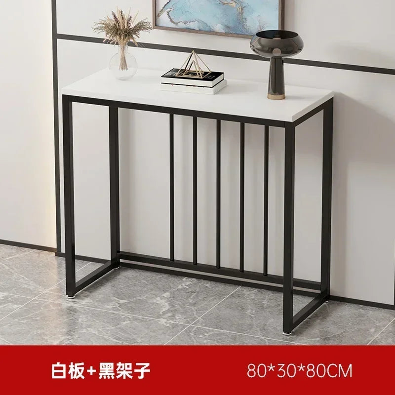 Modern Home Console Table High-looking and Light Luxury Storage Display Shelf Narrow Table for Hallway Entryway Living Room