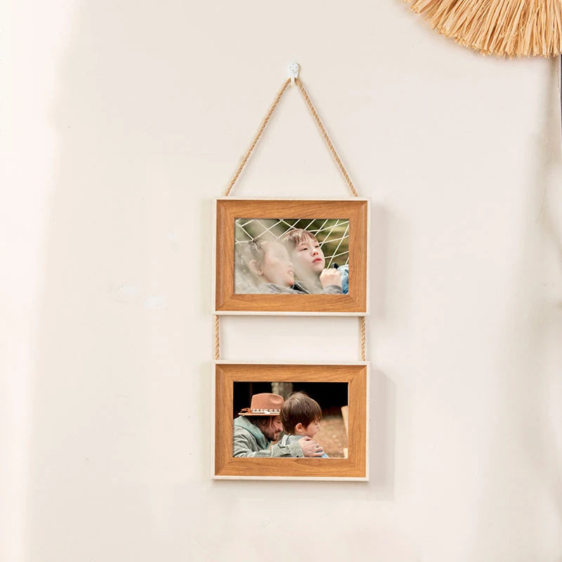 Collage Picture Frames,Hanging Photo Frame Set Display Vertical 5/6/7/8 inch Pictures Photo Postcard for Home Office Wall Decor