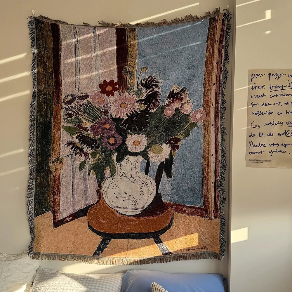 Casual Blankets Bed Decoration Woman Henri Matisse Carpet Sofa Sofa Blanket Throw Blankets Leisure Rug Single Tapestry drop ship