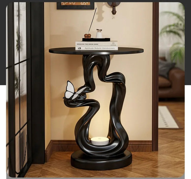 Artistic Creative Living Room End Tables Aesthetic Luxury Modern Nordic Sofa Side Coffee Table Waterproof Steadiness Home Decor