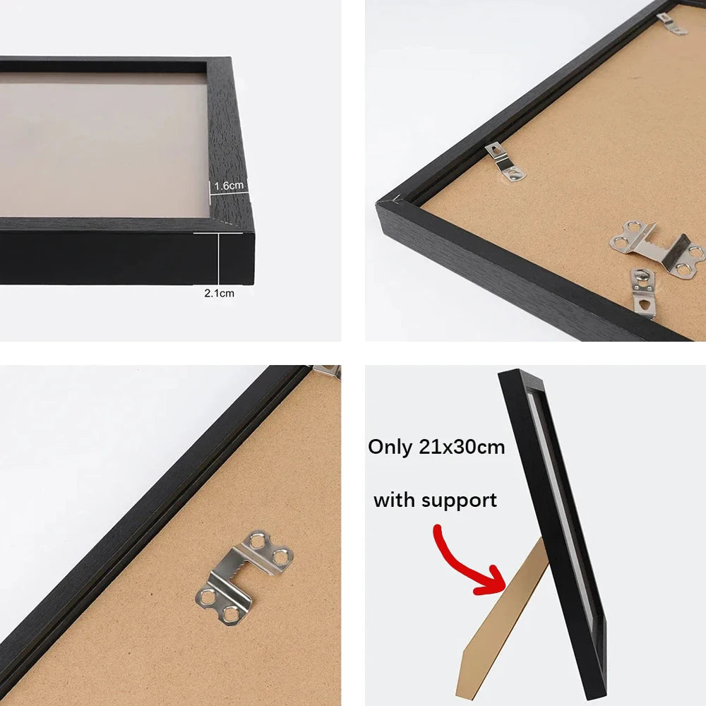 1pc wall gallery photo frame 21x30cm 30X40cm photo frame desktop or wall installation frame photo commemorative gift decoration