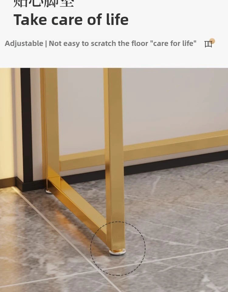 Modern Home Console Table High-looking and Light Luxury Storage Display Shelf Narrow Table for Hallway Entryway Living Room
