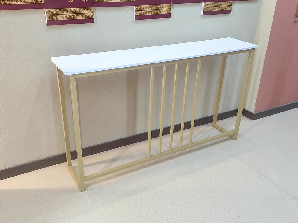 Modern Home Console Table High-looking and Light Luxury Storage Display Shelf Narrow Table for Hallway Entryway Living Room