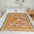World map Cotton Bohemian Plaids Home Blanket Knitted Dustproof Sofa Cover Blanket Anti-Slip Decorative Blankets For Tea Table