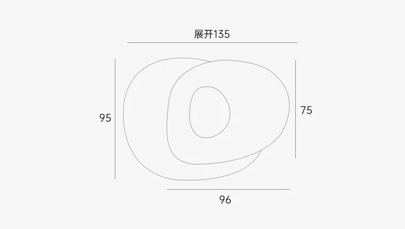 Designer Rotate Coffee Tables Hallway Bistro Irregular Luxury Tea Tables Hospitality Space Saving Table Basse Home Decorations