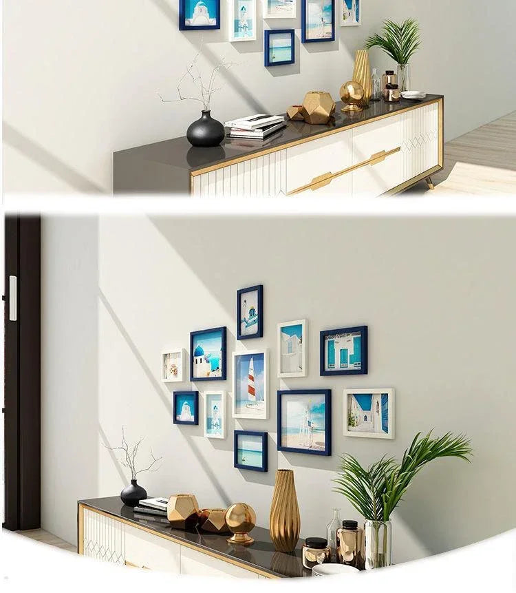 11pcs Picture Frames Photo Wall Home Decor Living Room Wall Mounted Set Pictures Frames for Restaurant Decoration