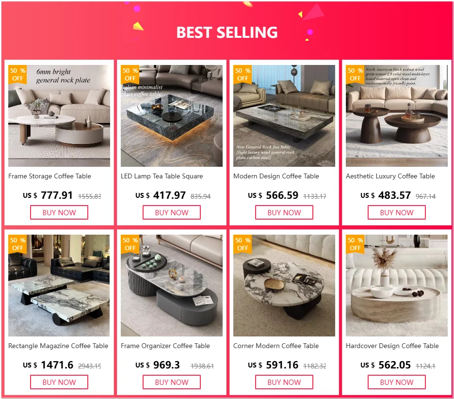 Design Luxury Coffee Table Living Room Storage Minimalist Books Tables Rotate Modern Mesa De Centro De Sala Home Furniture