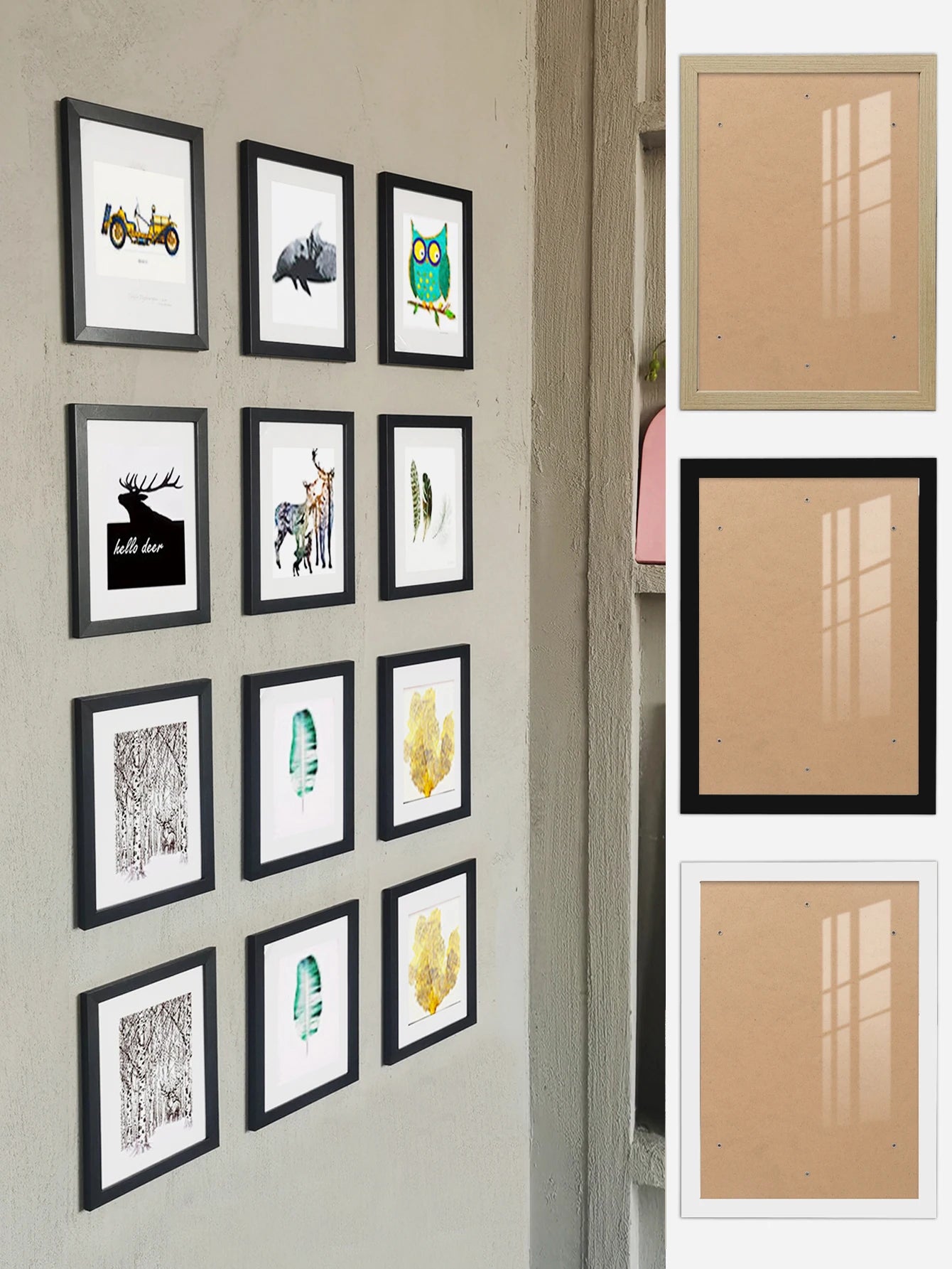 1pc wall gallery photo frame 21x30cm 30X40cm photo frame desktop or wall installation frame photo commemorative gift decoration