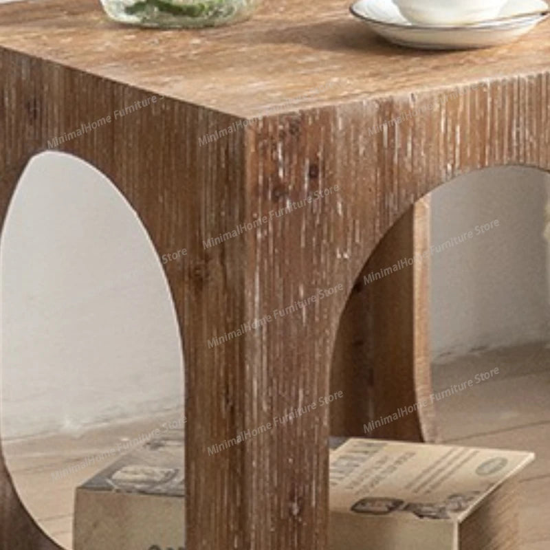 Homestay Living Room Coffee Tables Bedroom Retro Balcony Sofa Coffee Tables Cat Nest Elm Wood Furniture Cajonera MHCJ