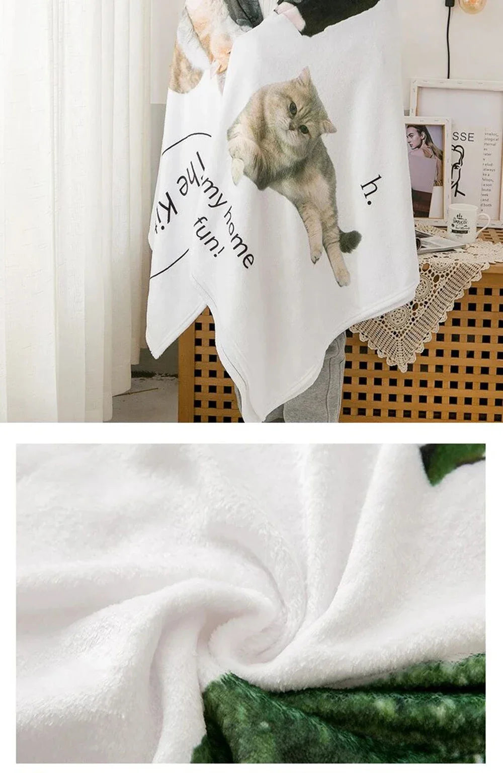 Decorative Sofa Blankets for Bed Kawaii G-Gengars Bedroom Decoration Shaggy Throw Blanket Nordic Home Bedspread the Warm Winter
