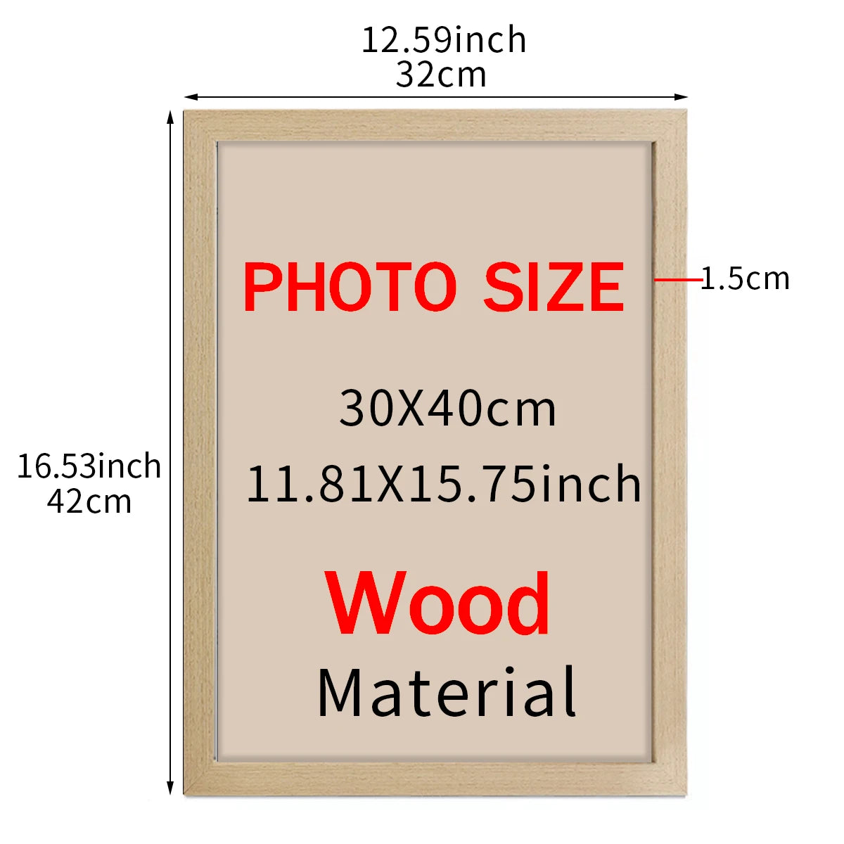 1pc wall gallery photo frame 21x30cm 30X40cm photo frame desktop or wall installation frame photo commemorative gift decoration