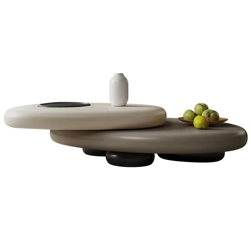 Designer Rotate Coffee Tables Hallway Bistro Irregular Luxury Tea Tables Hospitality Space Saving Table Basse Home Decorations