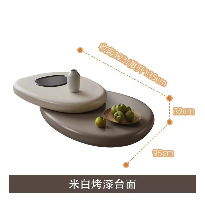 Designer Rotate Coffee Tables Hallway Bistro Irregular Luxury Tea Tables Hospitality Space Saving Table Basse Home Decorations