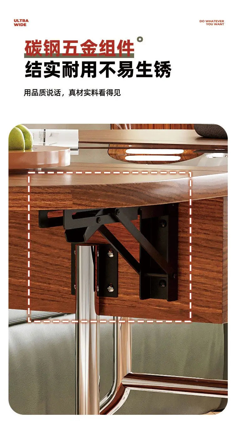 Living Room Coffee Tables Mobile Hotel Small Trolley Balcony Folding Side Table Auxiliary Lounge Center Furniture For Rooms