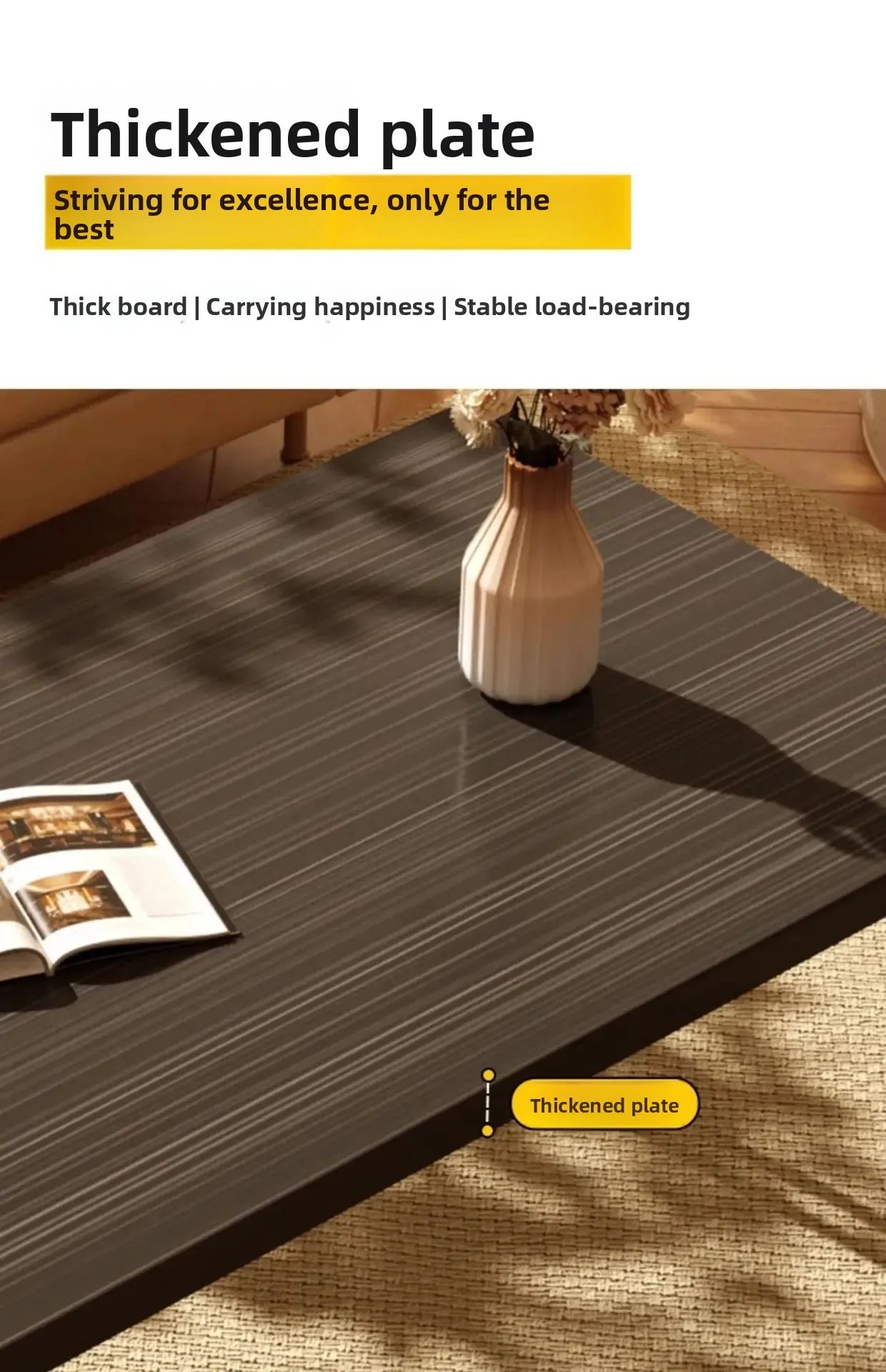 Modern Simple Foldable Dining Table Home Living Room Portable Rectangular Study Table for Small Apartment Bedroom Balcony