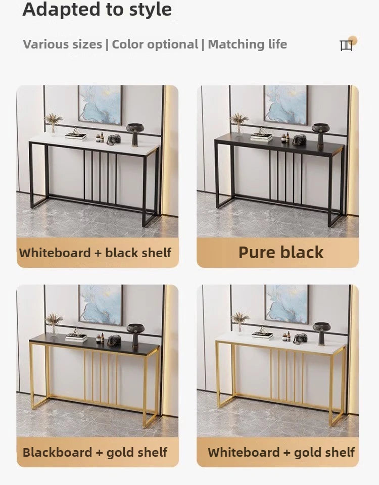 Modern Home Console Table High-looking and Light Luxury Storage Display Shelf Narrow Table for Hallway Entryway Living Room