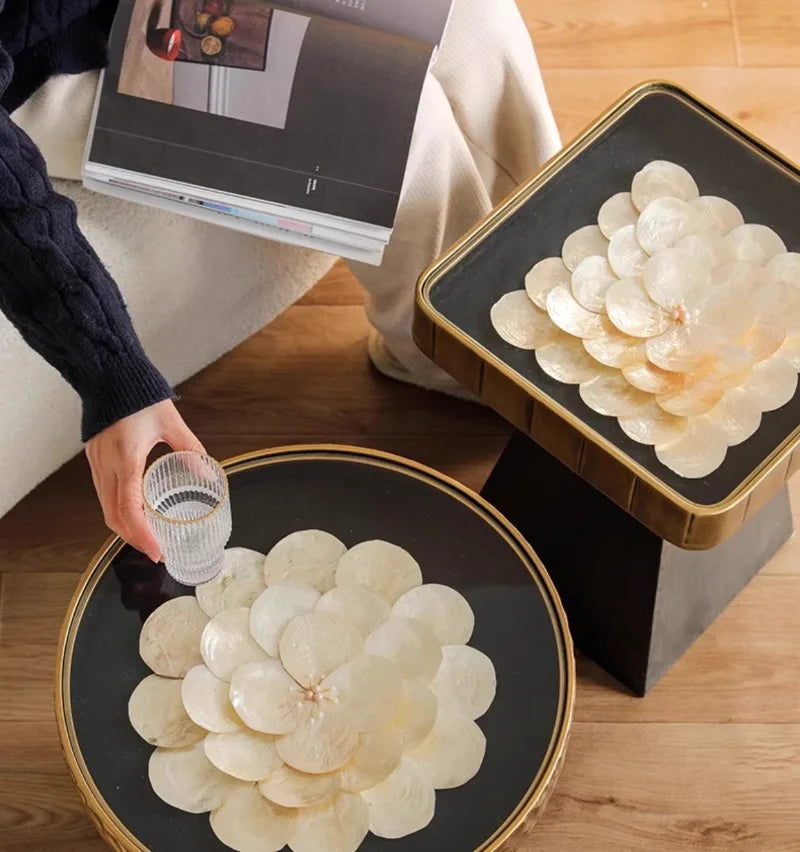 Modern Round Coffee Tables Center Living Room Hall Corner Coffee Tables Bedroom Luxury Decoration Side Table Nordic Designer