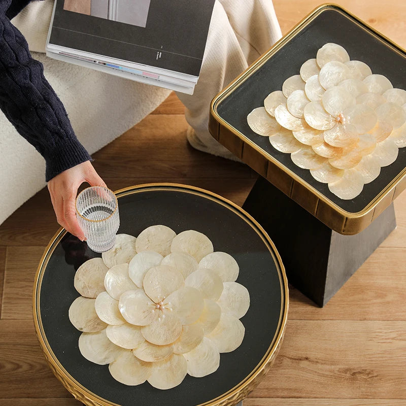 Modern Round Coffee Tables Center Living Room Hall Corner Coffee Tables Bedroom Luxury Decoration Side Table Nordic Designer