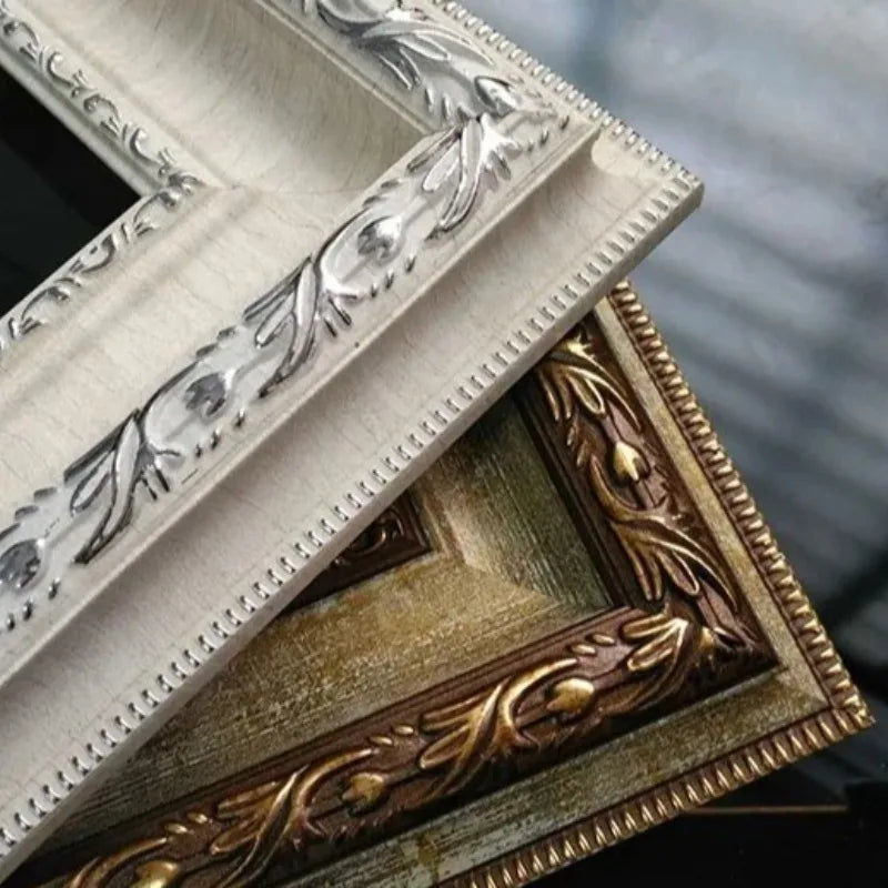 Elegant Luxury Frame European Art Gallery Antique Gravel Poster Frame Picture Vintage Wall Panels Cadre Photo Mural Home Decor