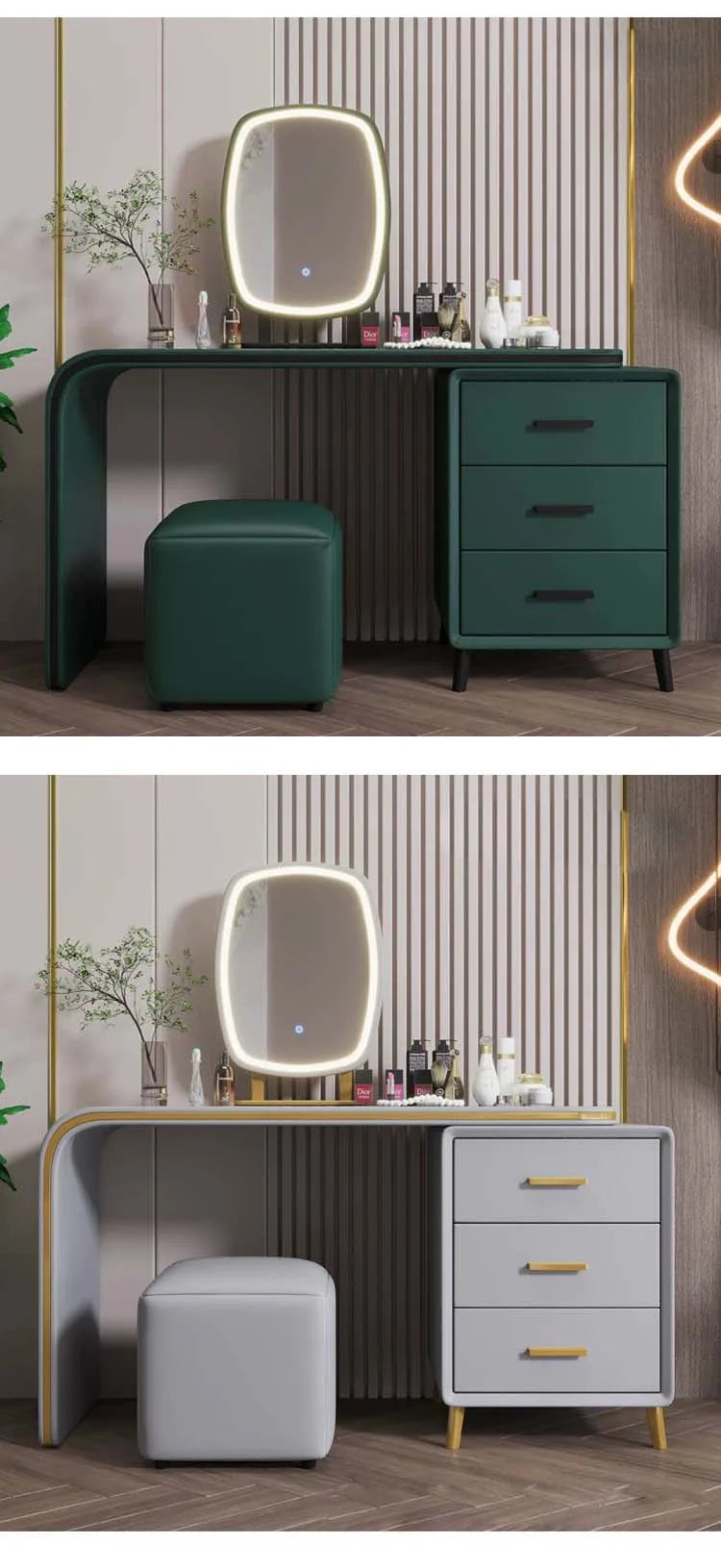 Home Furniture High Quality Dressing Table Modern Luxury Makeup Table Bedroom Minimalist Storage Integrated Dressing Table