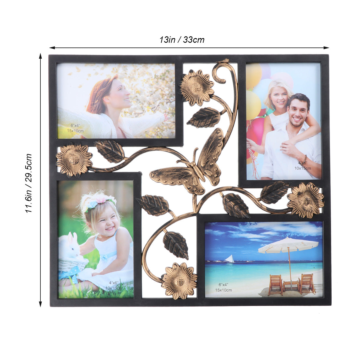 4 Wall Decor Photo Frame Opening Picture Frames Collage Display Pictures u Photo Collage Frame Picture Frame Collage