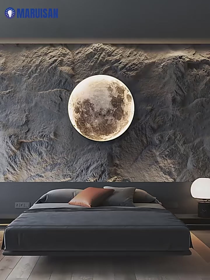 Dimmable Moon Wall Light